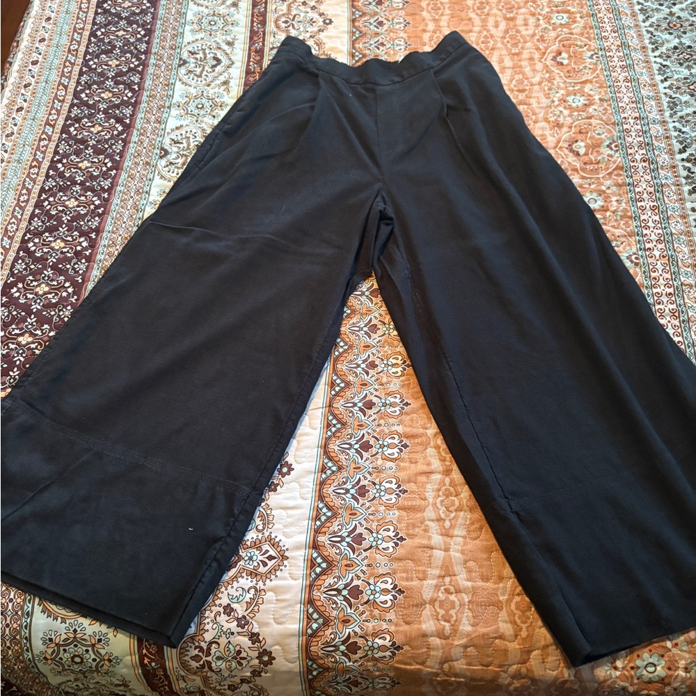 Banana Republic Charcoal Linen Blend Trousers XS